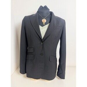 Talbots Women's Wool Jacket Blazer Size 6 Black